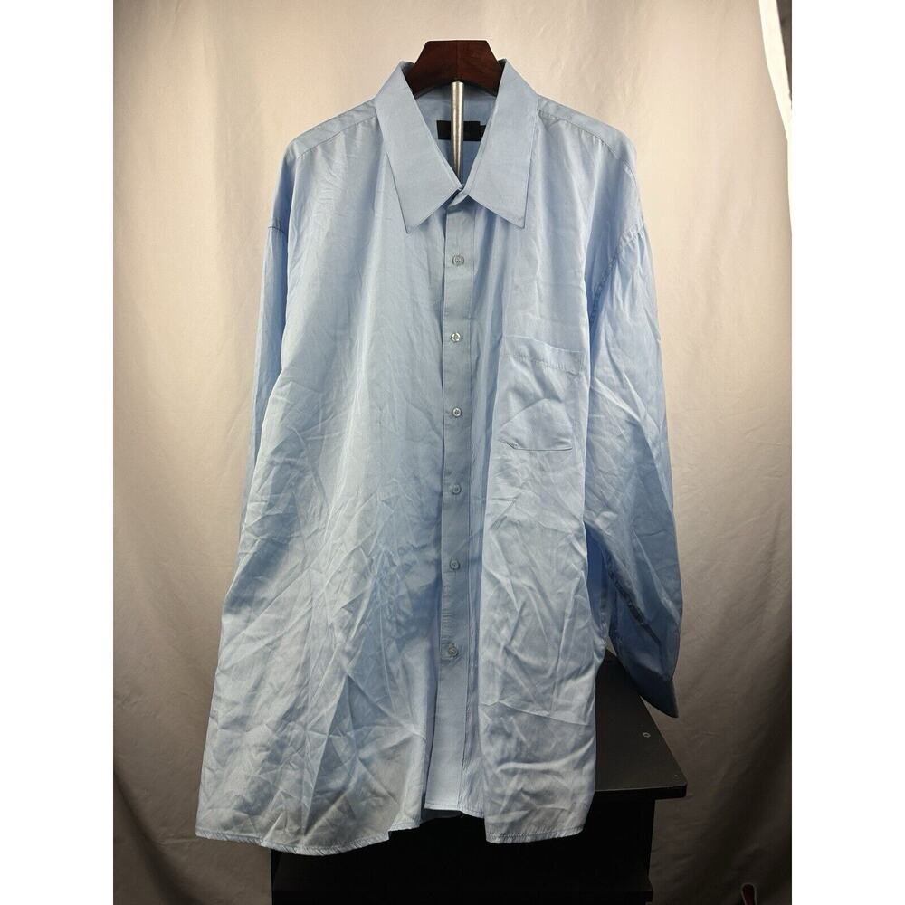 Vittorino Women’s Blue Button Down Long Sleeve Dress Shirt Size 5XL